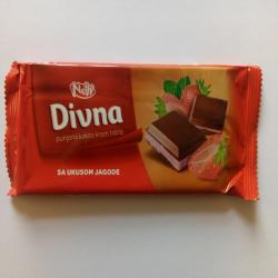 NELLY-ČOKOLADNA KREM TABLA SA JAGODOM 80GR 