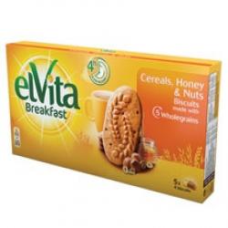 KRAFT-KEKS ELVITA HONEY&CEREALS 250GR 