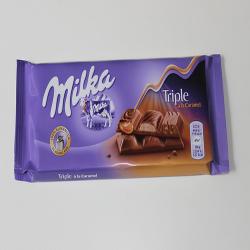 KRAFT-COK.MILKA TRIPLE CARAMEL 90GR 