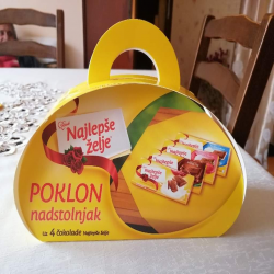 STARK-COKOLADE NAJLEPSE ZELJE X4+POKLON NADSTOLNJAK 