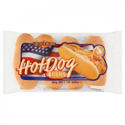 QUICKBURY-HOT DOG KIFLE 4/1 250GR 