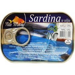 NEO MARE-SARDINA U ULJU 125GR 