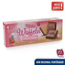 F&D-VAFEL PUNJEN JAGODOM PRELIVEN ČOKOLADOM 175GR 